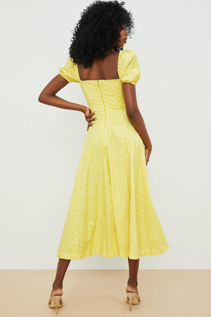 Floral-Breeze Midi Dress
