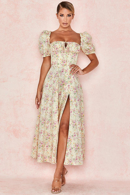 Floral-Breeze Midi Dress