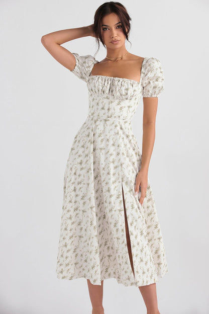 Floral-Breeze Midi Dress