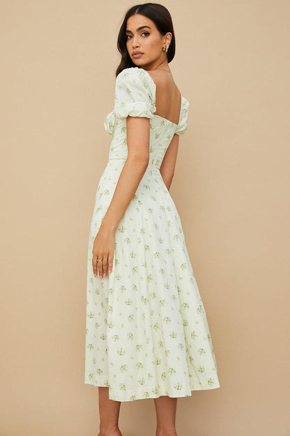 Floral-Breeze Midi Dress