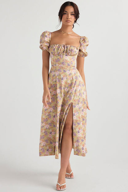 Floral-Breeze Midi Dress