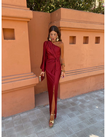 Glamour One-Shoulder Gown