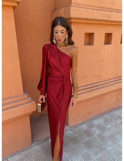 Glamour One-Shoulder Gown