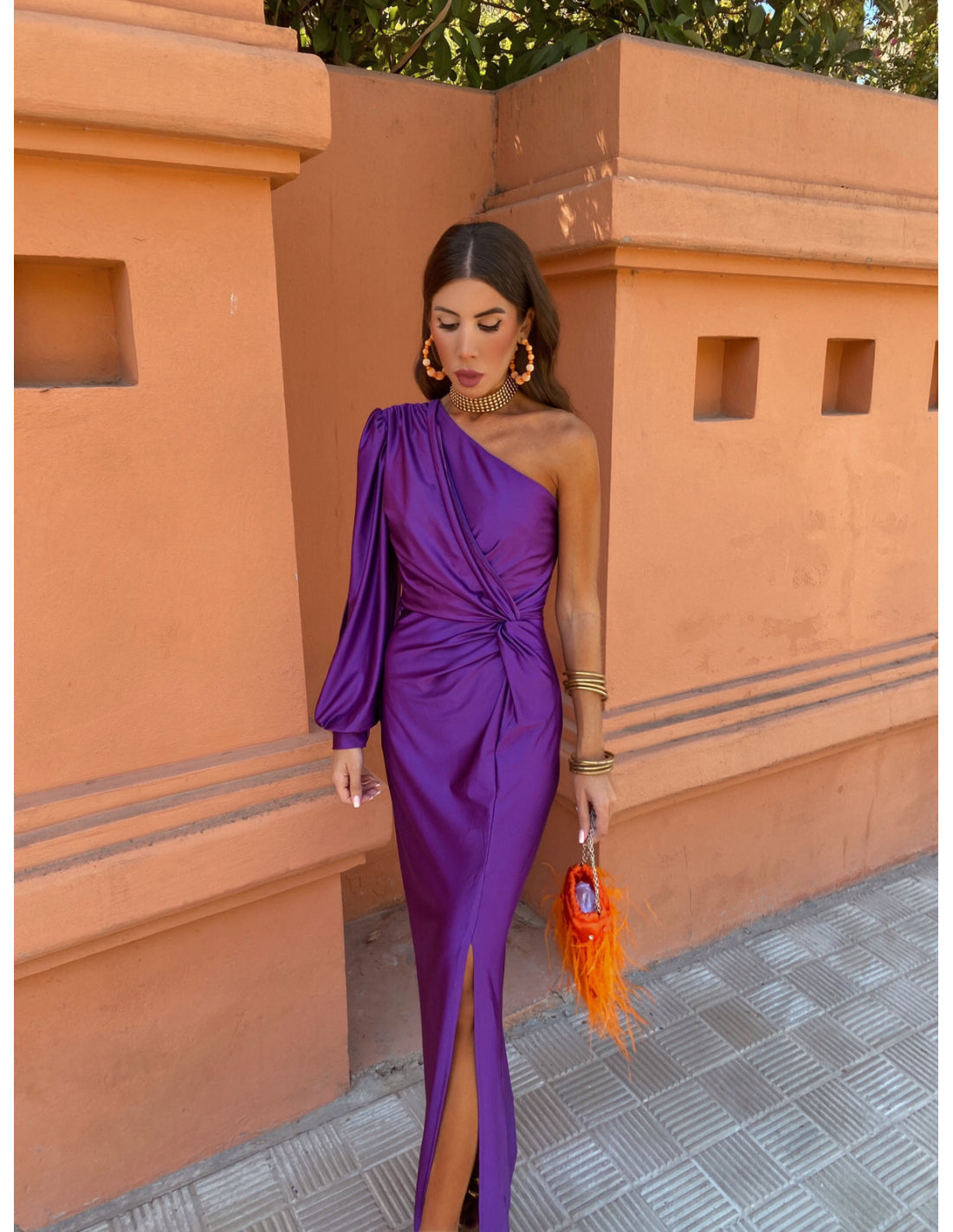 Glamour One-Shoulder Gown