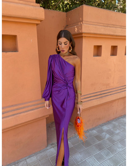 Glamour One-Shoulder Gown