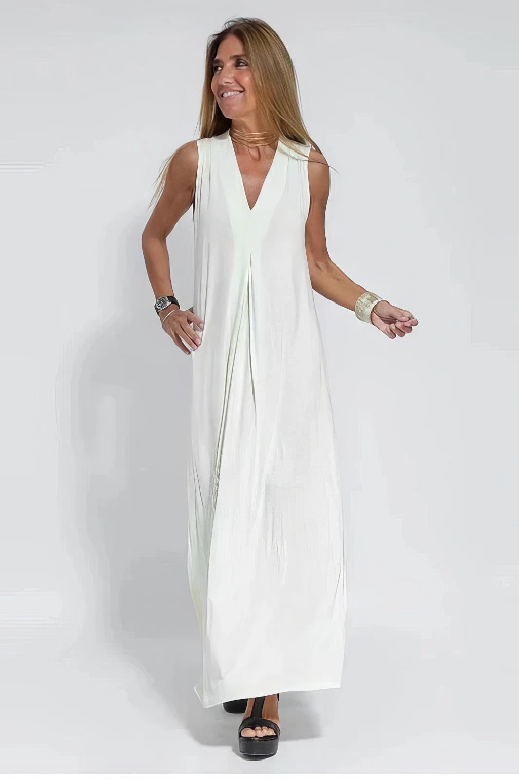 Silhouette-Enhancing Maxi Dress